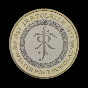 Celebrating the Life and Work of JRR Tolkien 2023 £2 Base Proof Trial Piece