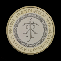 Celebrating the Life and Work of JRR Tolkien 2023 &pound;2 Base Proof Trial Piece