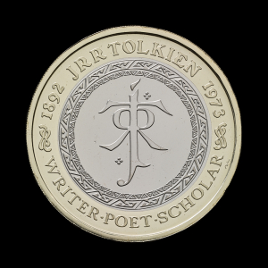 Celebrating the Life and Work of JRR Tolkien 2023 £2 Brilliant Uncirculated Trial Piece