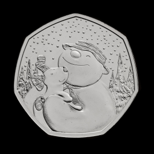 The Snowman™ and The Snowdog 2022 50p Brilliant Uncirculated Trial Piece