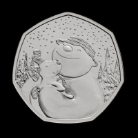 The Snowman&trade; and The Snowdog 2022 50p Brilliant Uncirculated Trial Piece