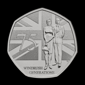75 Years of the Windrush Generation 2023 50p Brilliant Uncirculated Trial Piece