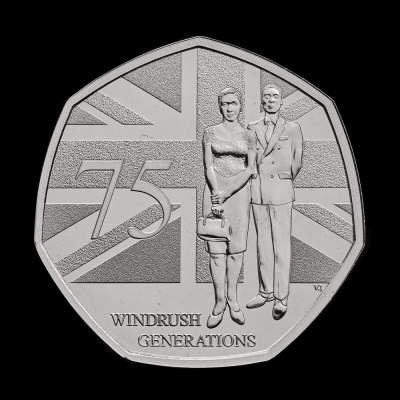 75 Years of the Windrush Generation 2023 50p Brilliant Uncirculated Trial Piece