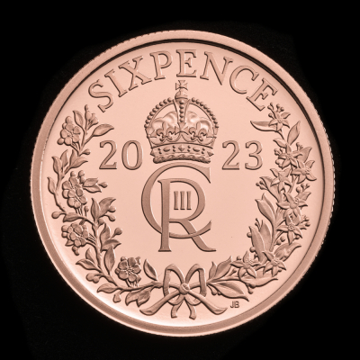 Sixpence 2023 Gold Proof Trial Piece