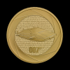 Six Decades of 007: Bond Films of the 1970s 2023 2oz Gold Proof Trial Piece