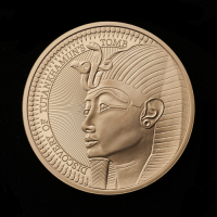 The 100th Anniversary of the Discovery of Tutankhamun's Tomb 2022 &pound;5 Gold Proof Trial Piece