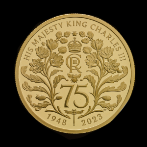 The 75th Birthday of His Majesty King Charles III 2023 2oz Gold Proof Trial Piece