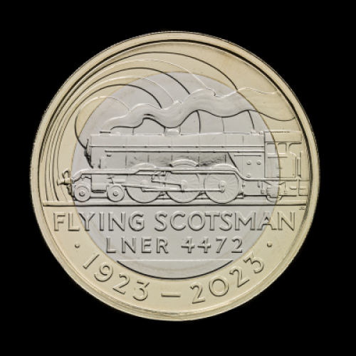 The Centenary of Flying Scotsman 2023 &pound;2 Brilliant Uncirculated Trial Piece