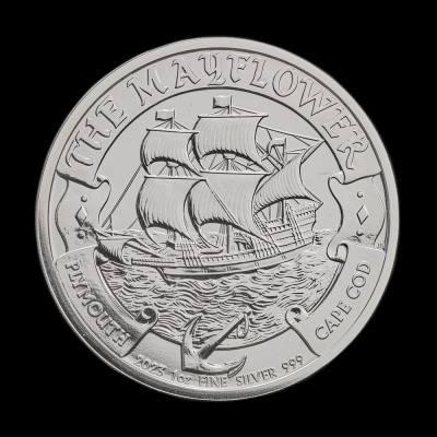 The Mayflower 2023 1oz Silver Bullion Trial Piece