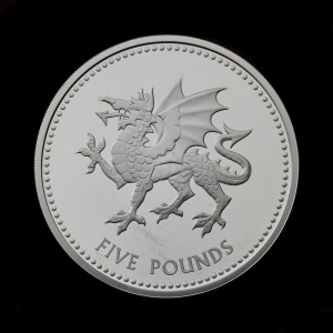 Wales 2023 £5 Base Proof Trial Piece