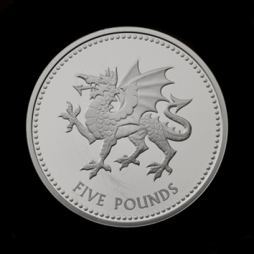 Wales 2023 &pound;5 Base Proof Trial Piece