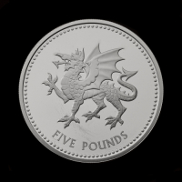 Wales 2023 &pound;5 Base Proof Trial Piece