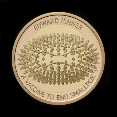 Edward Jenner 2023 £2 Gold Proof Trial Piece