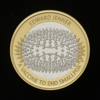 Edward Jenner 2023 &pound;2 Silver Proof Piedfort Trial Piece
