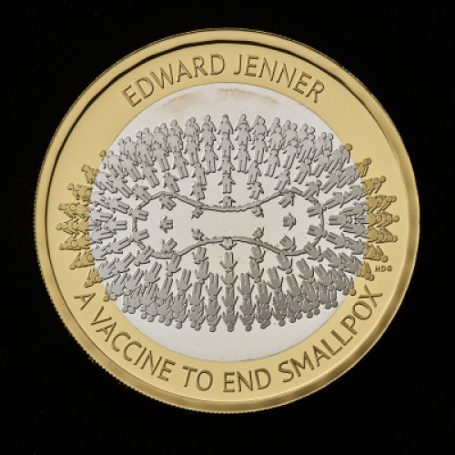 Edward Jenner 2023 &pound;2 Silver Proof Trial Piece
