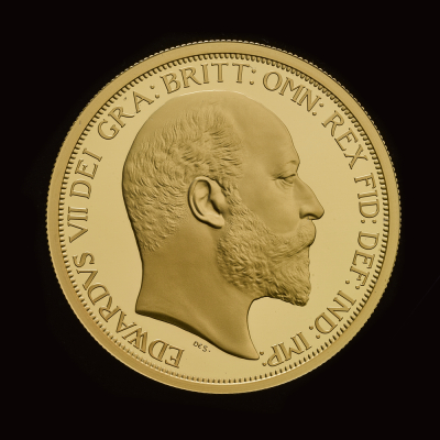 British Monarchs King Edward VII 2022 2oz Gold Proof Trial Piece