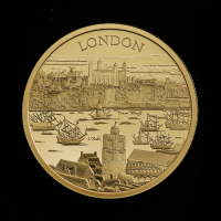 City Views London 2022 2oz Gold Proof Trial Piece
