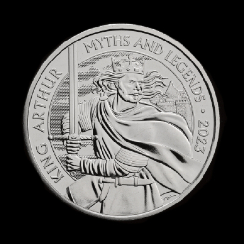 Myths and Legends King Arthur 2023 &pound;5 Brilliant Uncirculated Trial Piece
