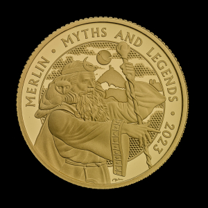 Myths and Legends Merlin 2023 1/4oz Gold Proof Trial Piece