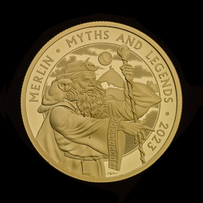 Myths and Legends Merlin 2023 1oz Gold Proof Trial Piece