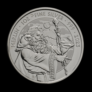 Myths and Legends Merlin 2023 1oz Silver Bullion Trial Piece