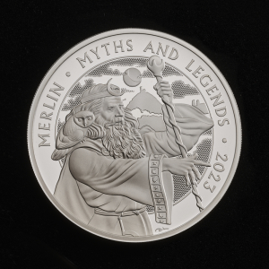 Myths and Legends Merlin 2023 1oz Silver Proof Trial Piece