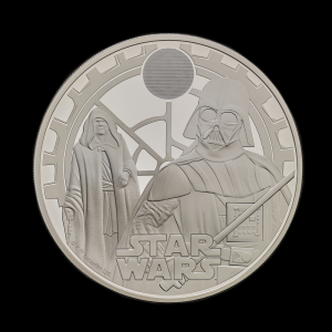 Star Wars Darth Vader and Emperor Palpatine 2023 5oz Silver Proof Trial Piece