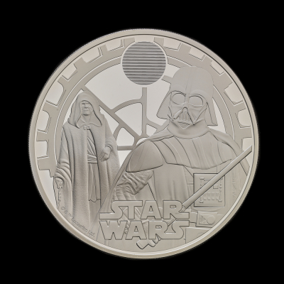 Star Wars Darth Vader and Emperor Palpatine 2023 5oz Silver Proof Trial Piece