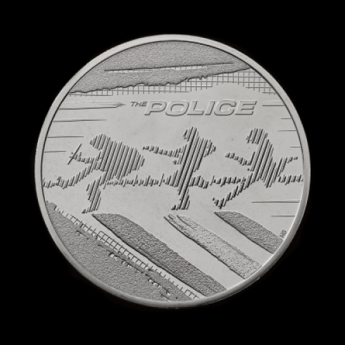 The Police 2023 &pound;5 Brilliant Uncirculated Trial Piece